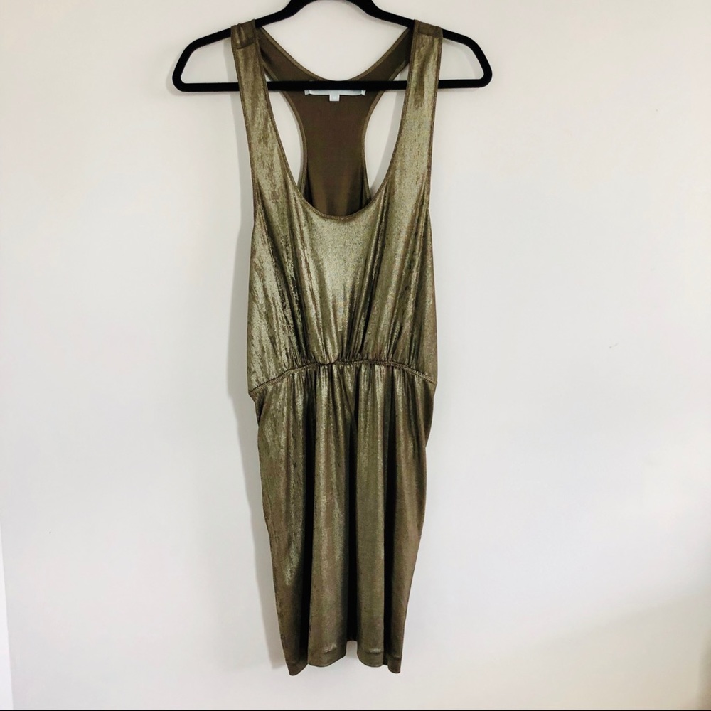 Alexander Wang  metallic racer back  dress size M